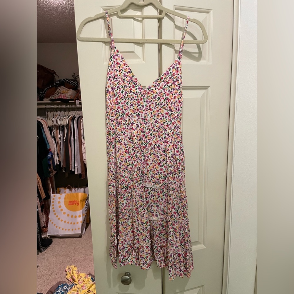 Floral Just Polly dress from Macy’s, worn once